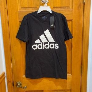 NWT Adidas Mens Small Black Graphic T-Shirt